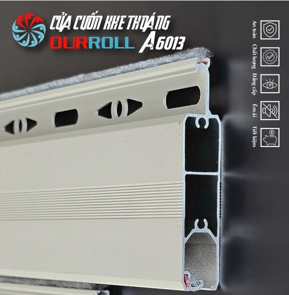 Cửa Cuốn Khe Thoáng OURROLL A6013